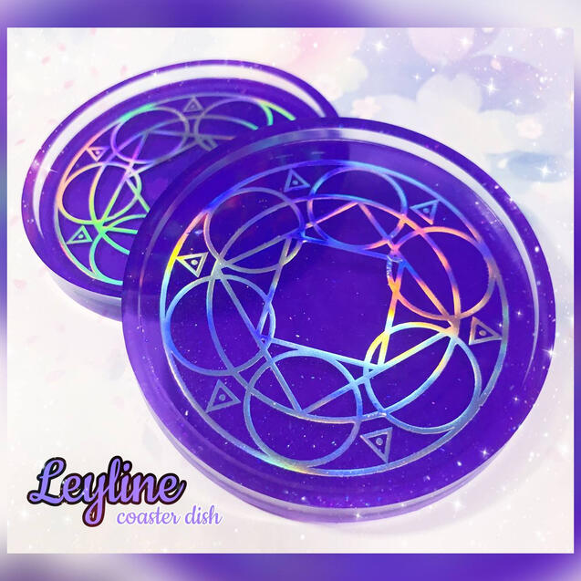 Resin Coaster - Leyline