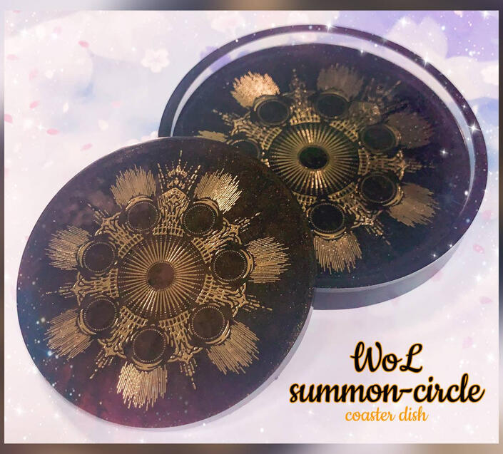 Resin Coaster - WoL summoning circle