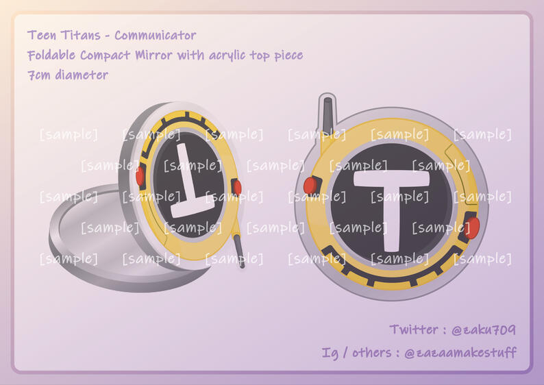Teen Titans - Communicator Pocket Mirror