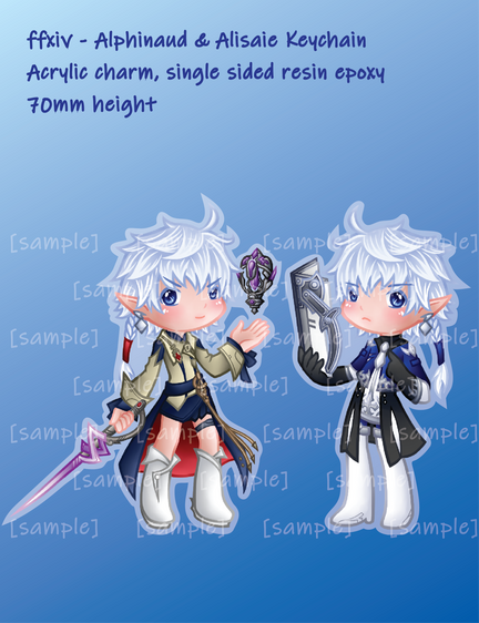FFXIV - Levilleur Twins Acrylic Charm
