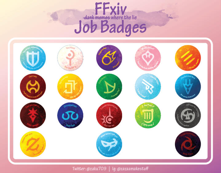 FFXIV - Job Badges