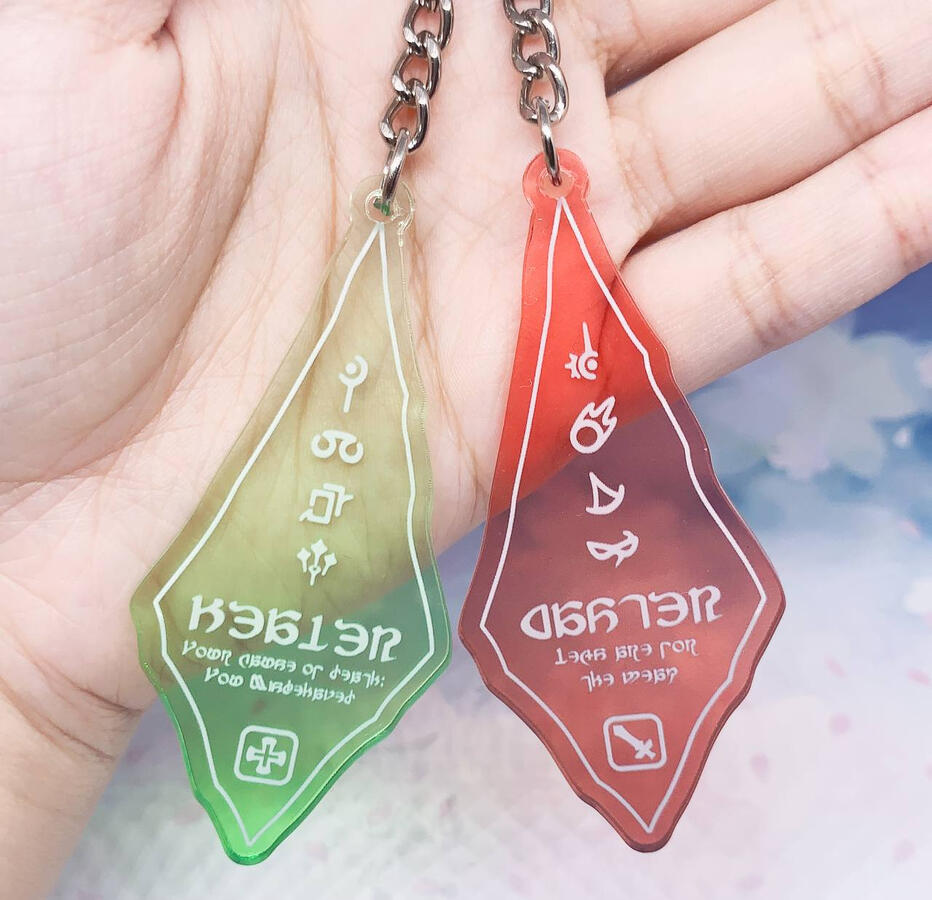 FFXIV - Job Roles Transparent Crystal Acrylic