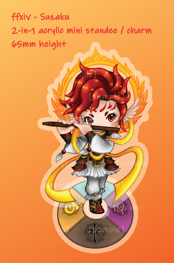 FFXIV - Suzaku Standee-charm