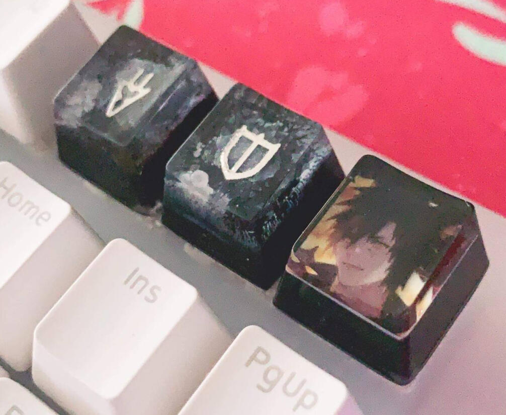 Custom Keycaps Set with Printed WOL Portrait