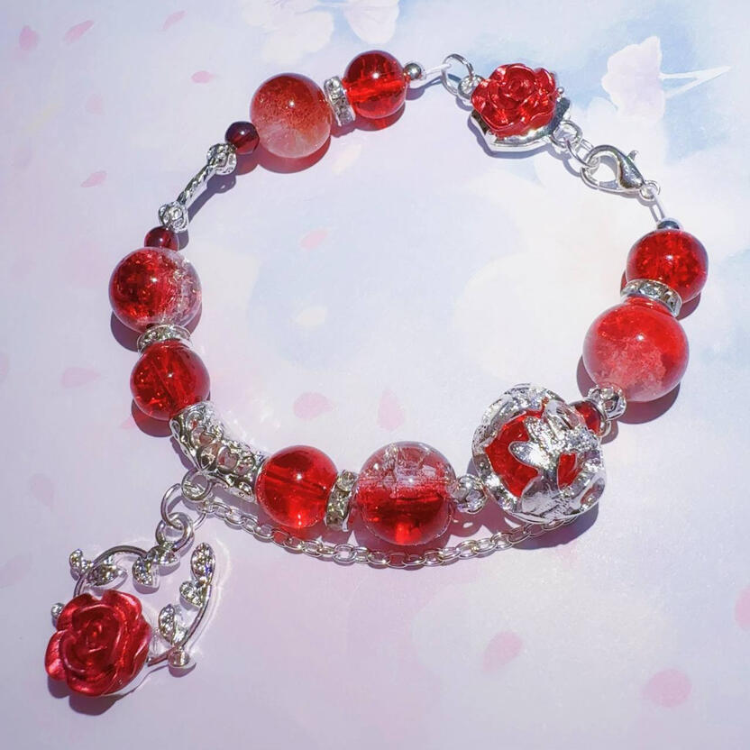 wol / OC theme bracelet + resin job stone (convertible)