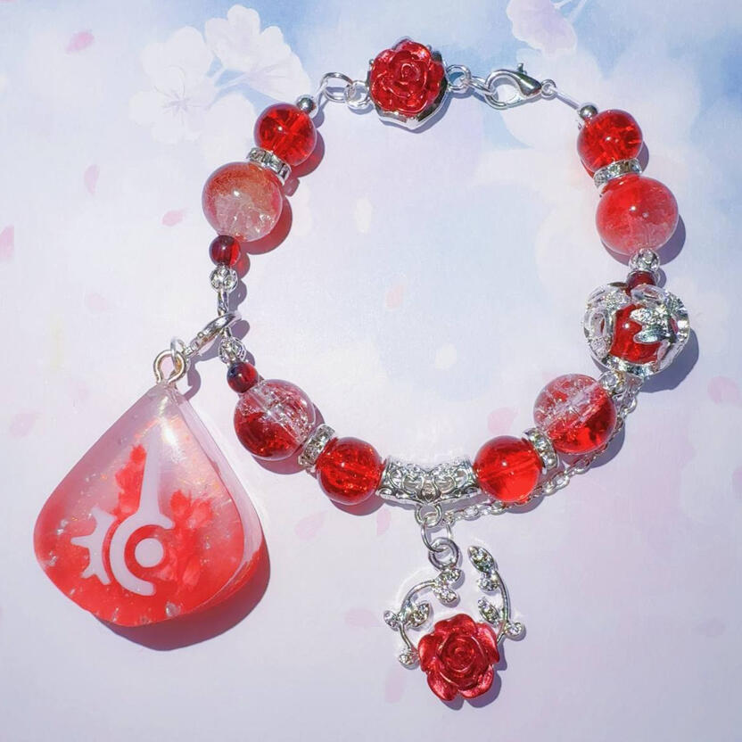 wol / OC theme bracelet + resin job stone (convertible)